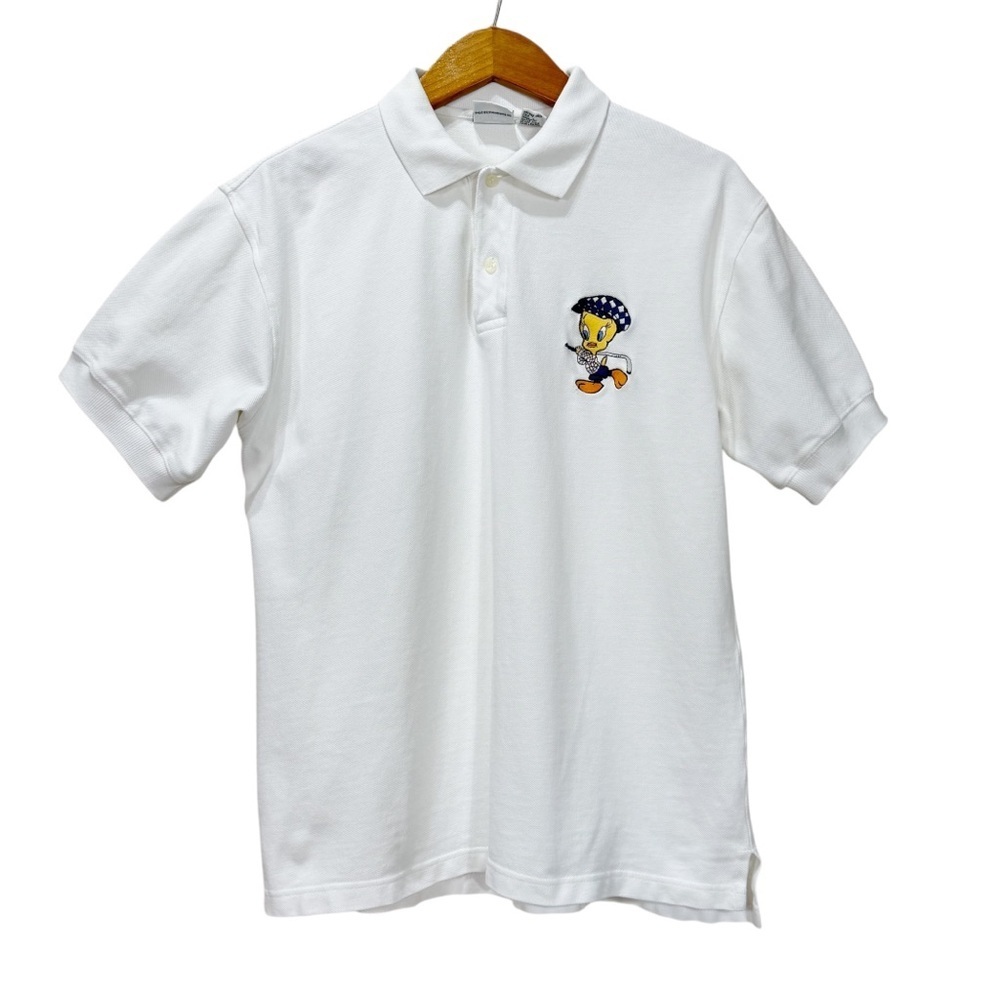 Vintage 1992 Looney Tunes Tweety Bird Golf Polo Shirt by Acme Clothing Co. Large